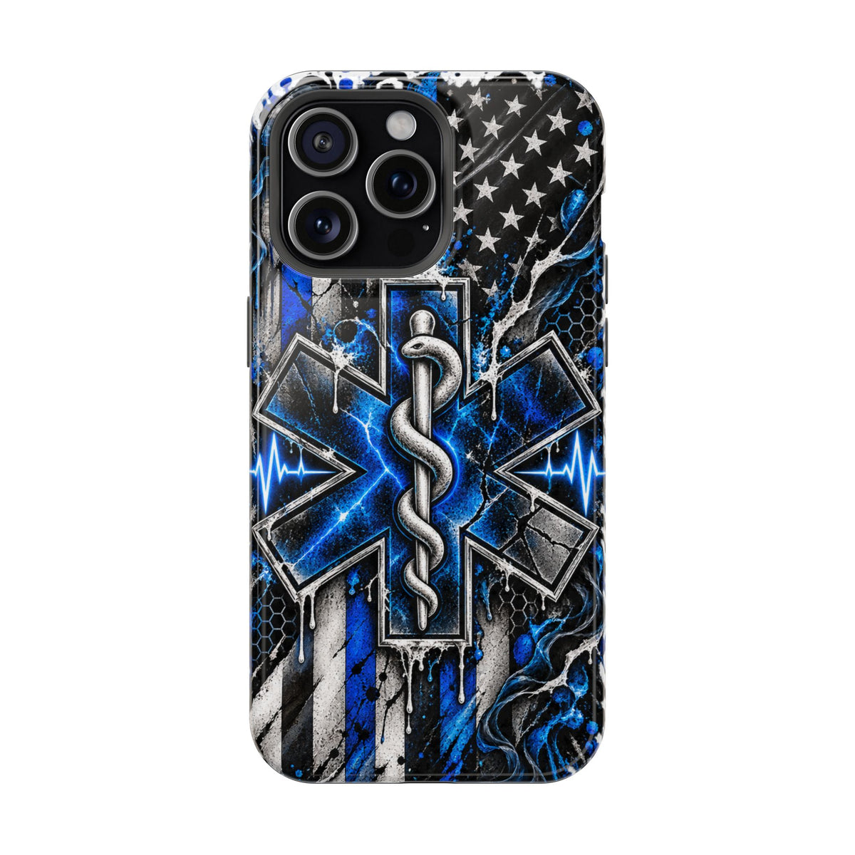 First Responder Strong | Distressed Star of Life EMS Phone Case
