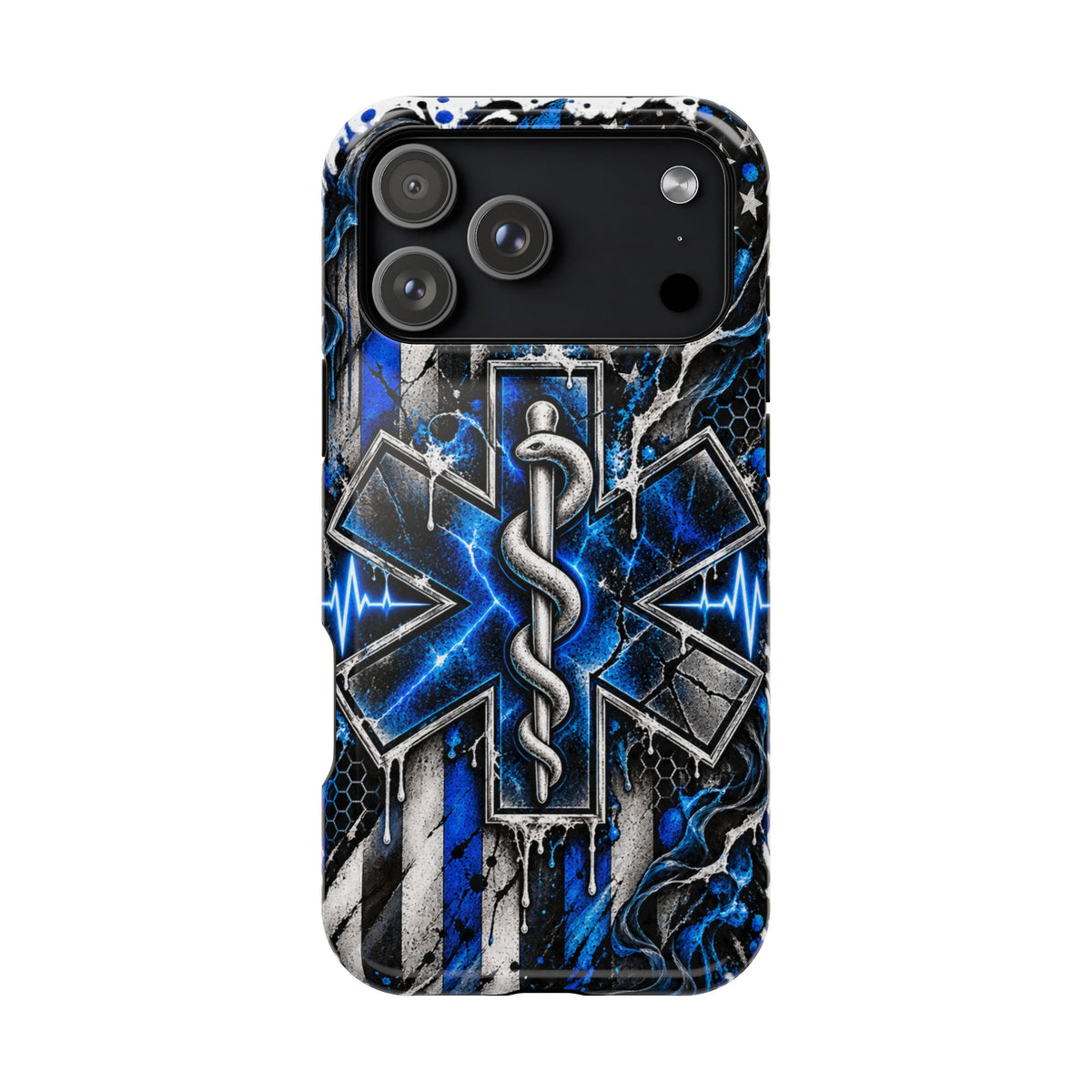 First Responder Strong | Distressed Star of Life EMS Phone Case