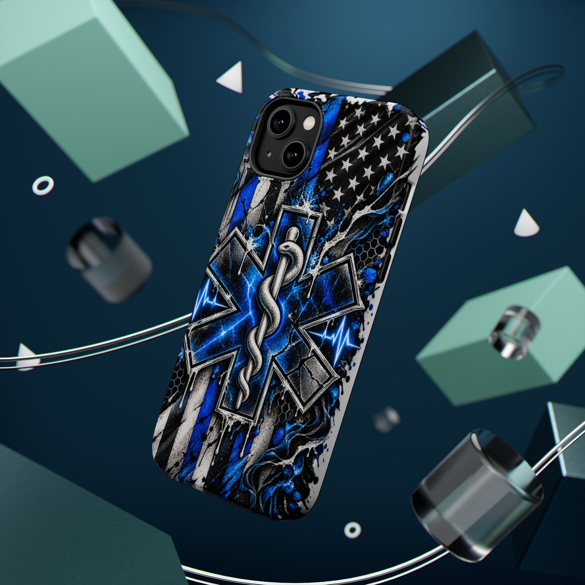 First Responder Strong | Distressed Star of Life EMS Phone Case