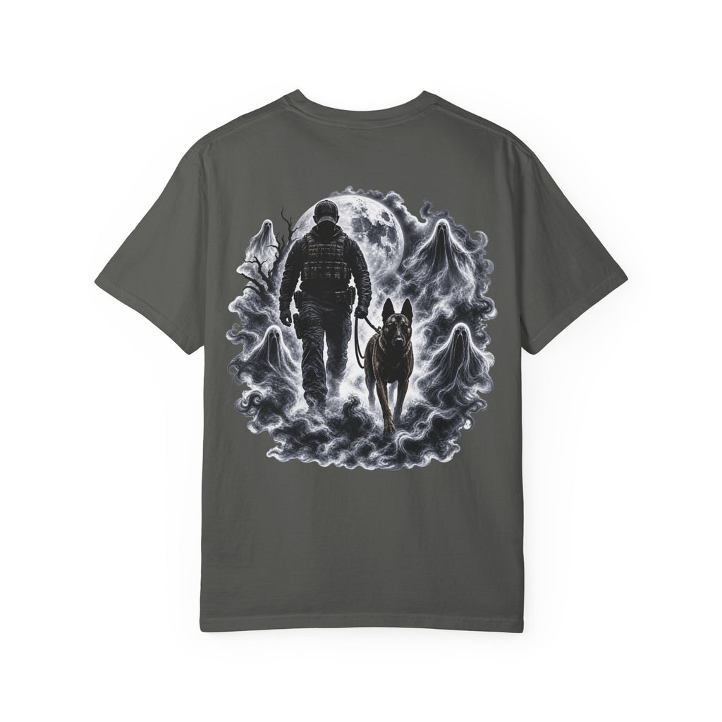 Brave in the Dark K9 Handler T-Shirt | Spooky Working Dog Comfort Colors® Tee