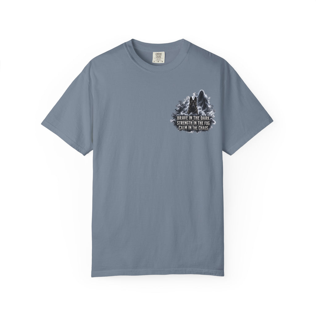 Brave in the Dark K9 Handler T-Shirt | Spooky Working Dog Comfort Colors® Tee