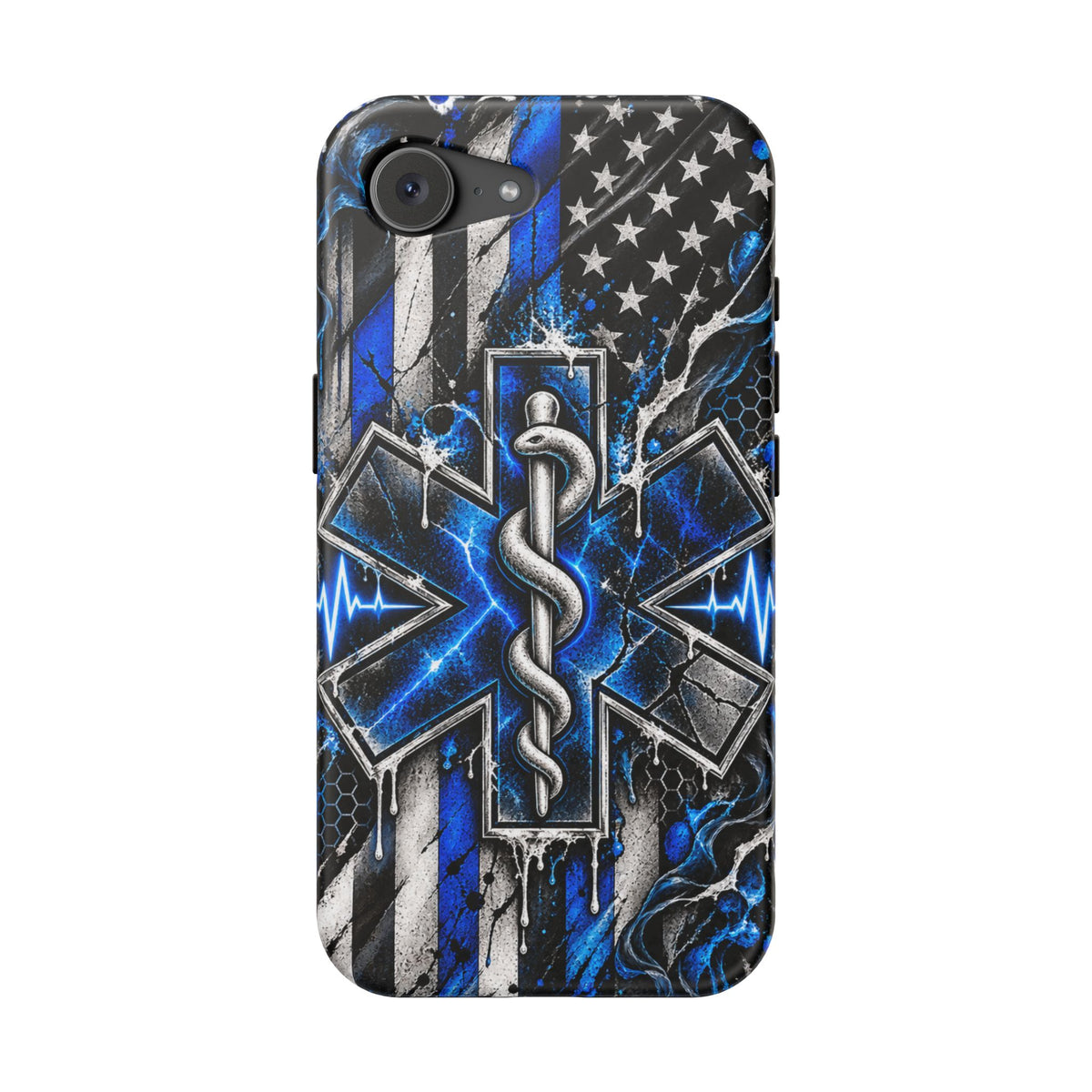 First Responder Strong | Distressed Star of Life EMS Phone Case