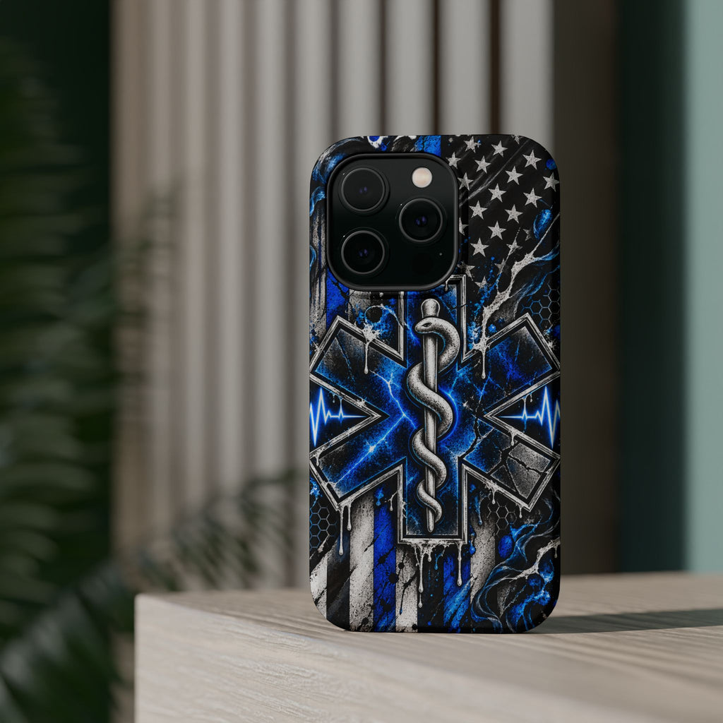 First Responder Strong | Distressed Star of Life EMS Phone Case