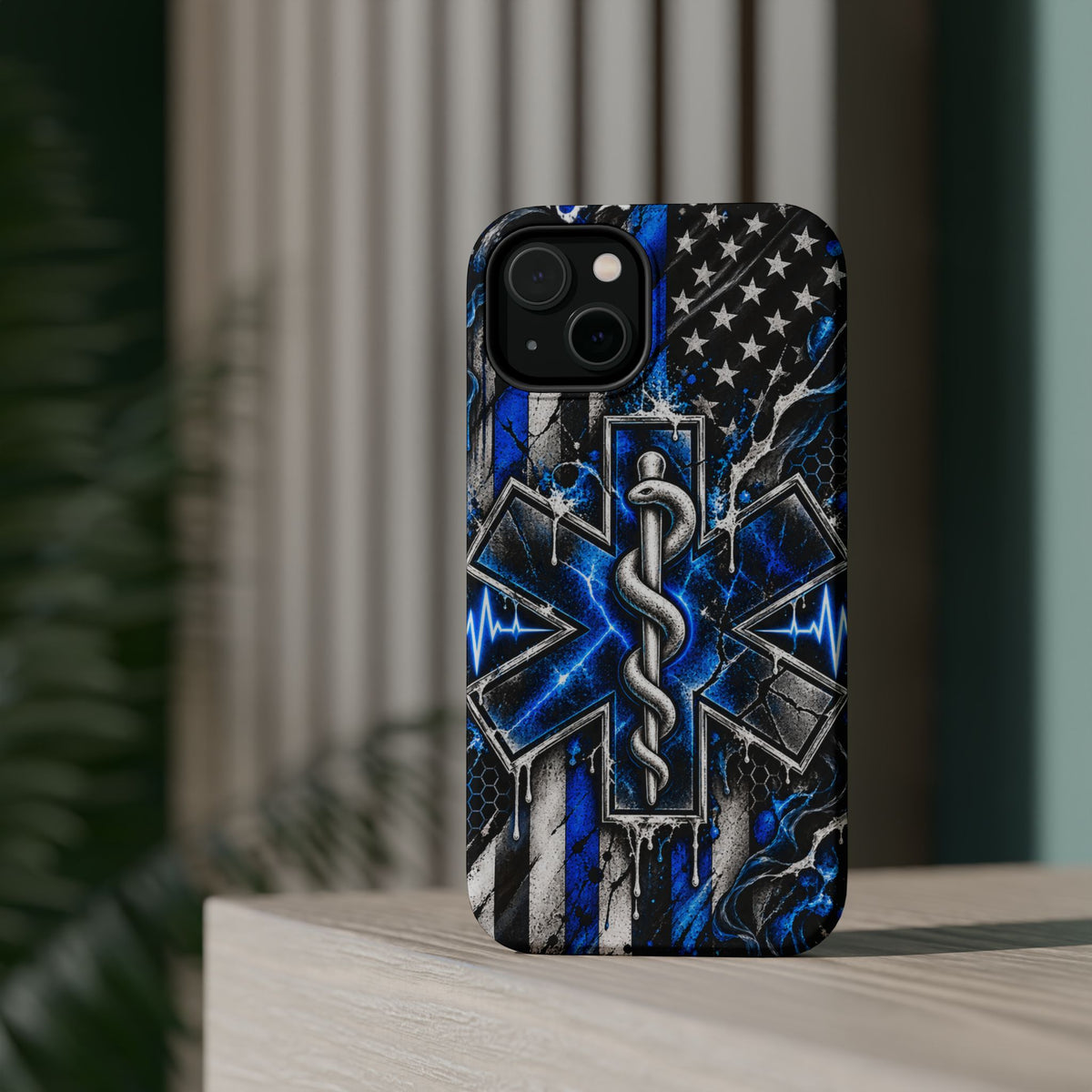 First Responder Strong | Distressed Star of Life EMS Phone Case