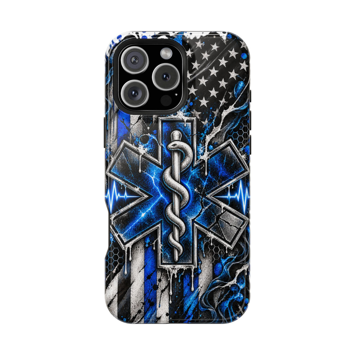 First Responder Strong | Distressed Star of Life EMS Phone Case