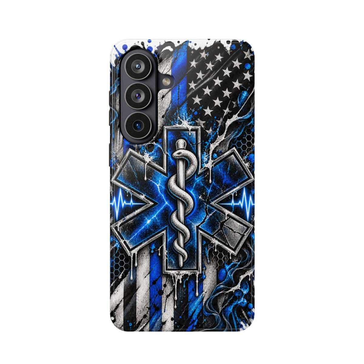 First Responder Strong | Distressed Star of Life EMS Phone Case