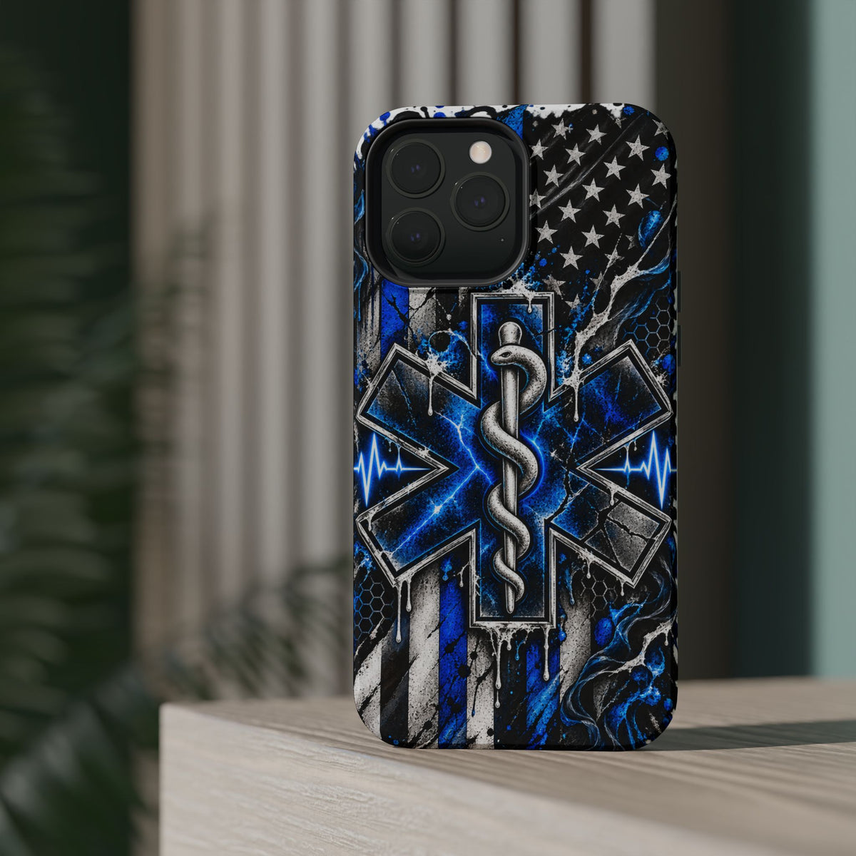 First Responder Strong | Distressed Star of Life EMS Phone Case