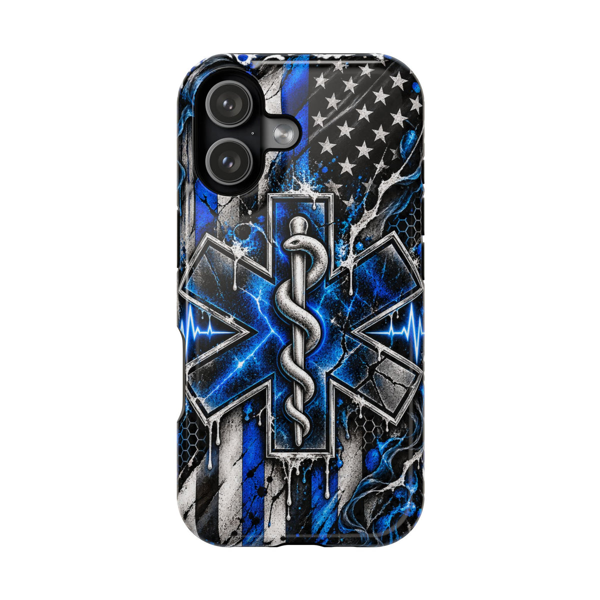 First Responder Strong | Distressed Star of Life EMS Phone Case