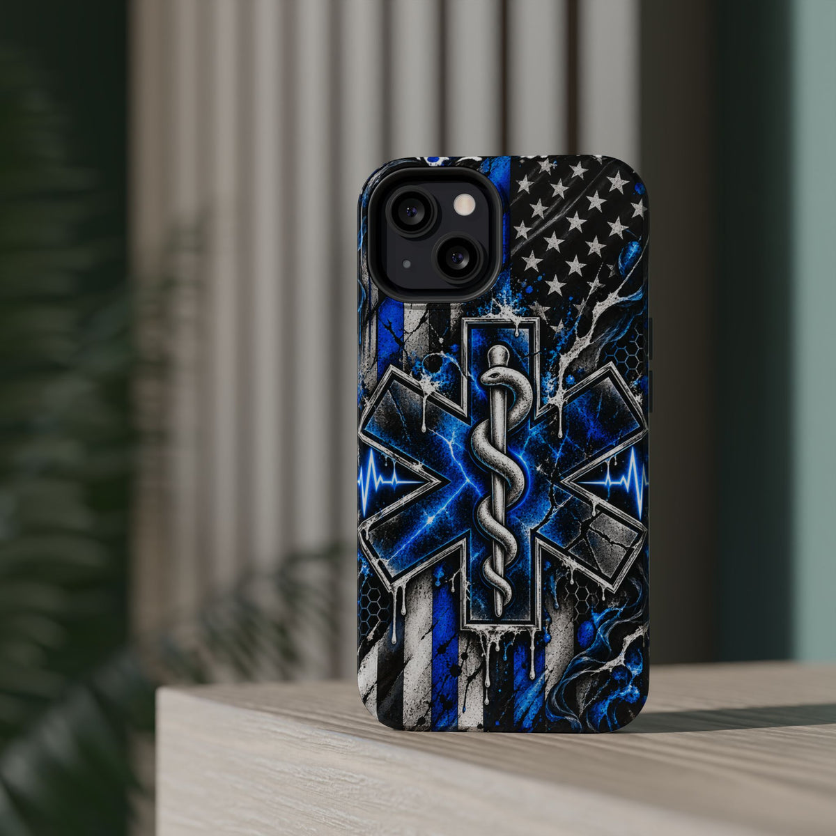 First Responder Strong | Distressed Star of Life EMS Phone Case