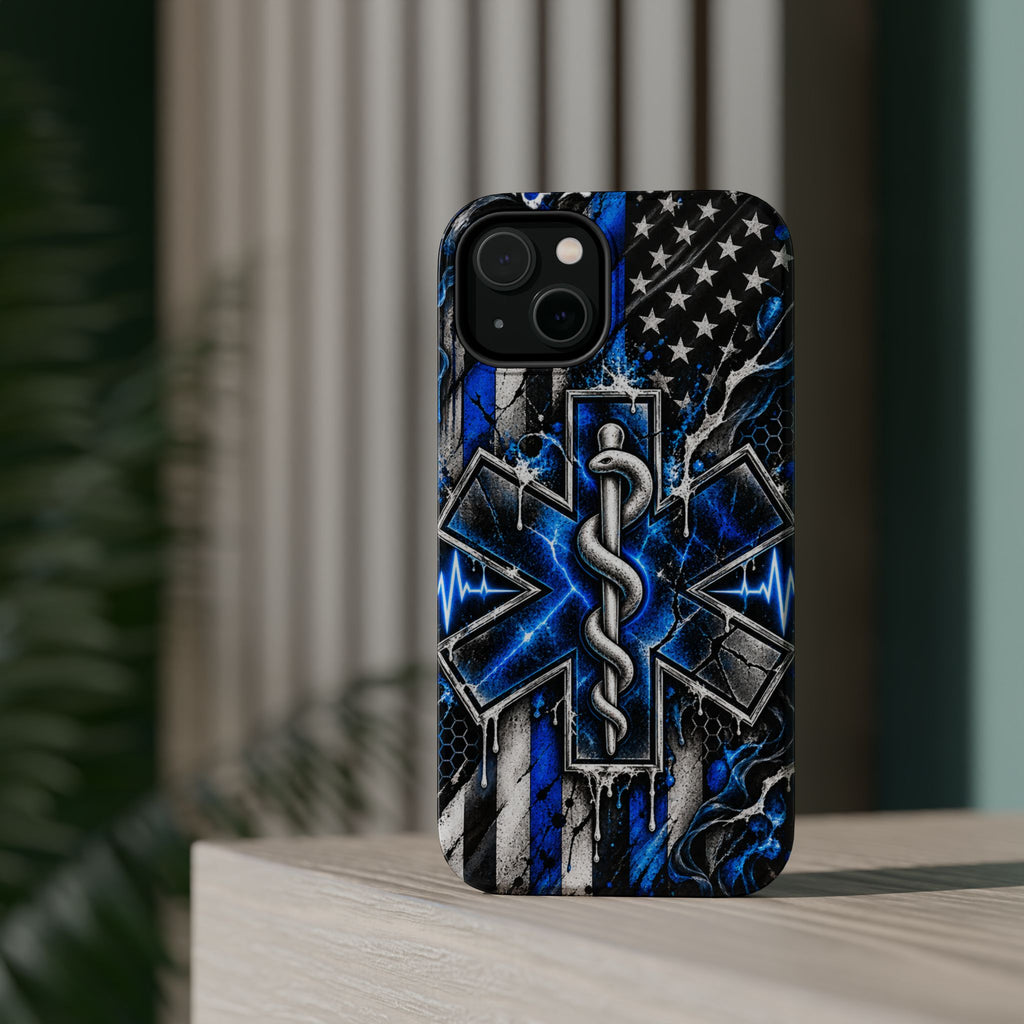 First Responder Strong | Distressed Star of Life EMS Phone Case