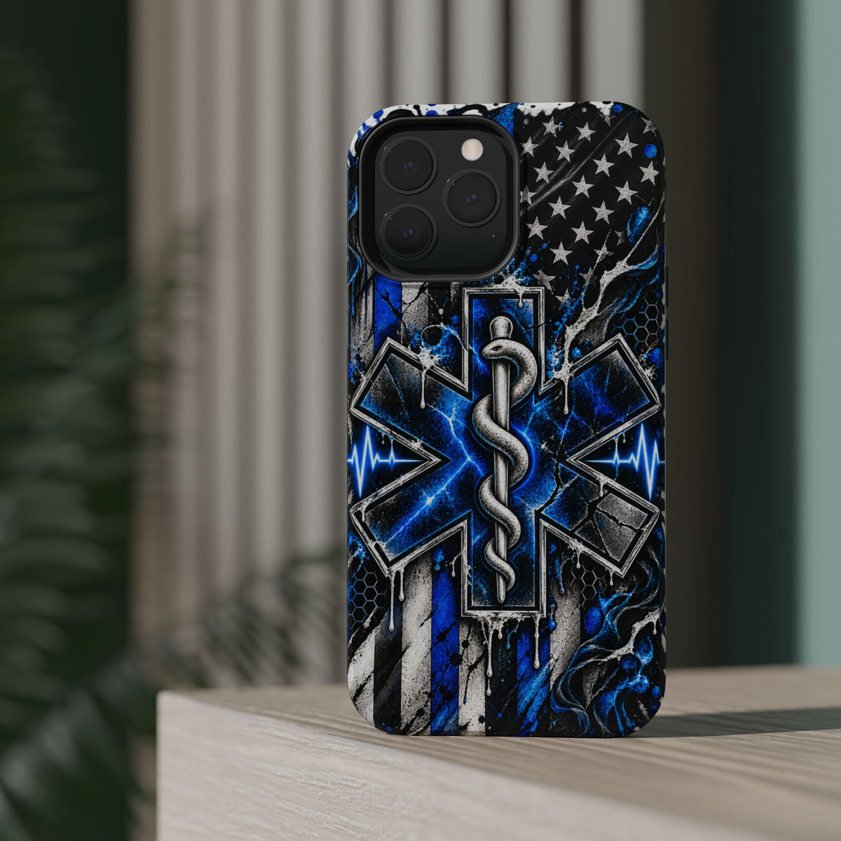 First Responder Strong | Distressed Star of Life EMS Phone Case