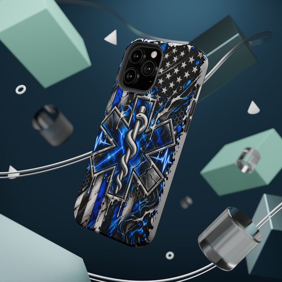 First Responder Strong | Distressed Star of Life EMS Phone Case
