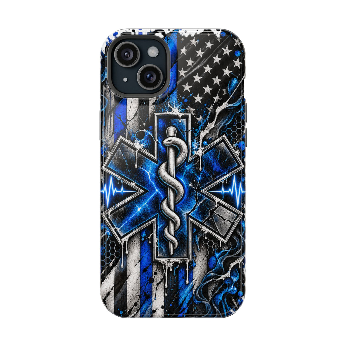 First Responder Strong | Distressed Star of Life EMS Phone Case