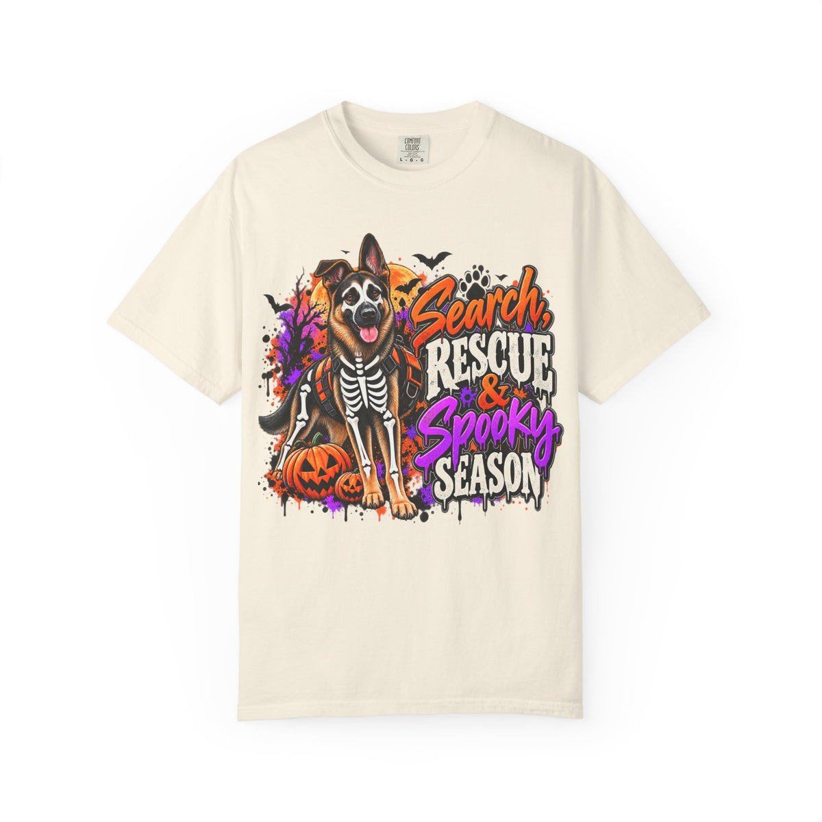 Search, Rescue & Spooky Season | Halloween K9 Graphic Tee