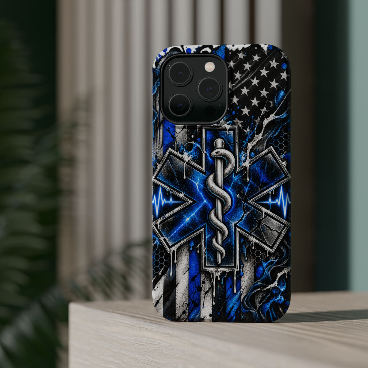 First Responder Strong | Distressed Star of Life EMS Phone Case