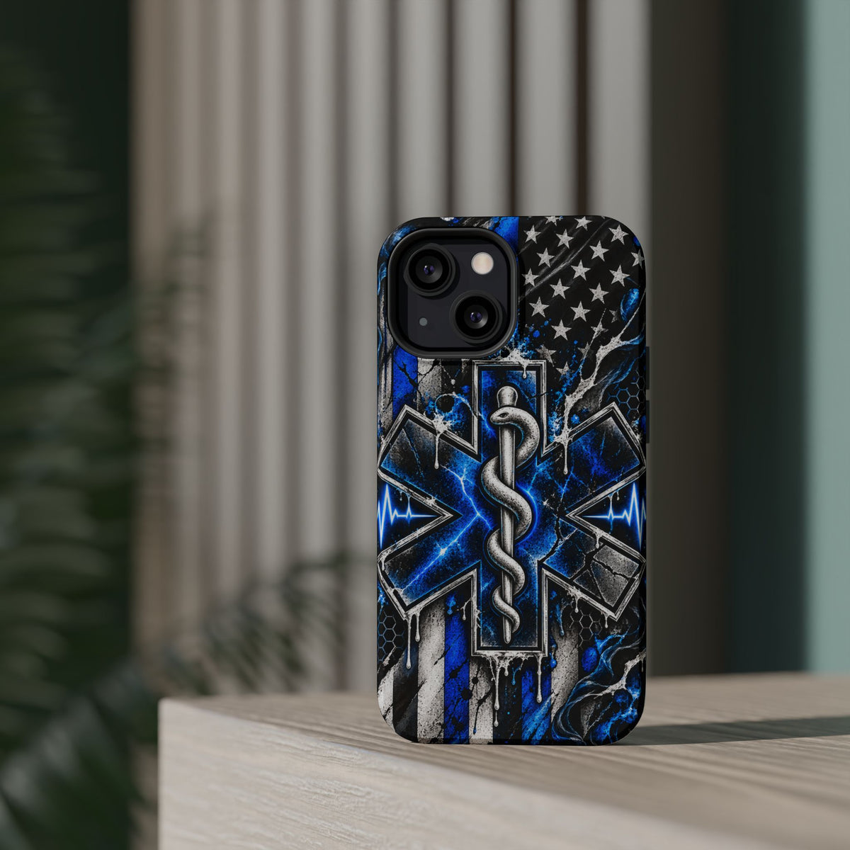 First Responder Strong | Distressed Star of Life EMS Phone Case