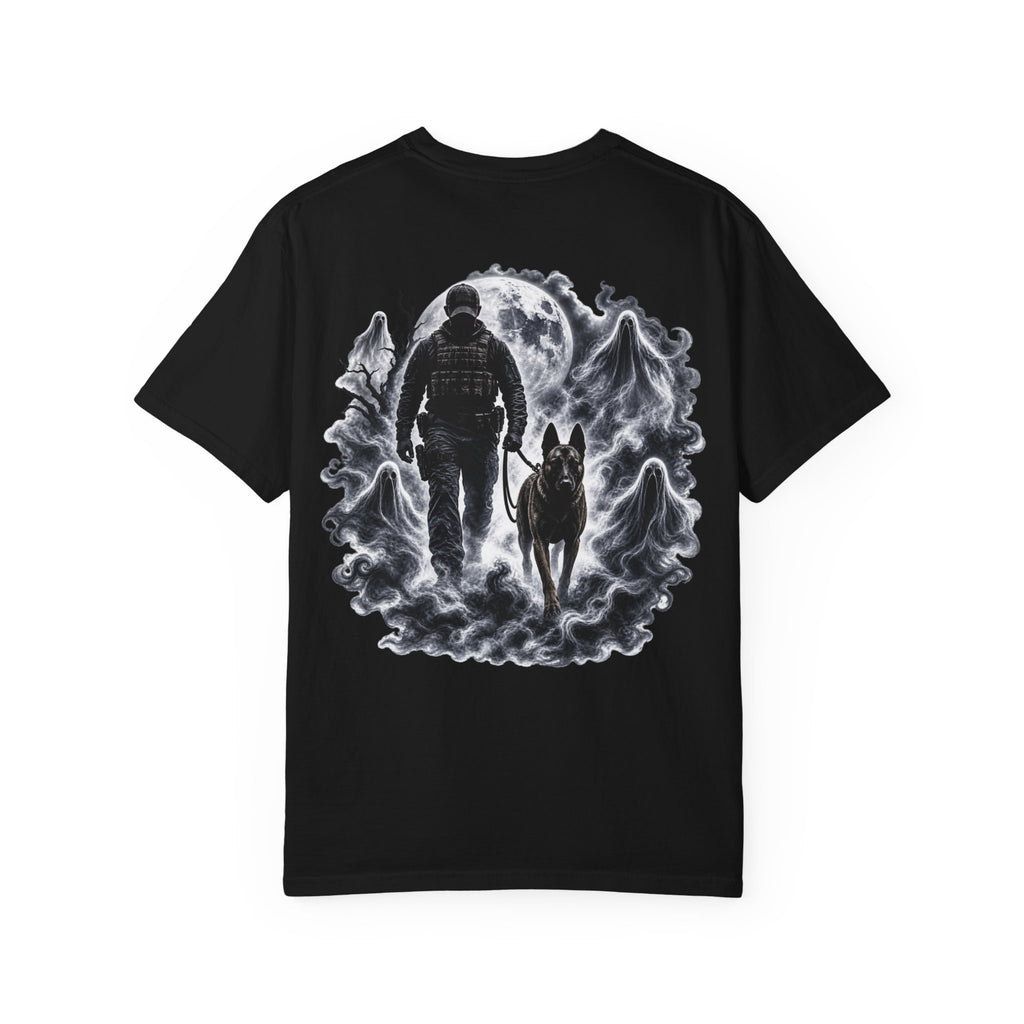 Brave in the Dark K9 Handler T-Shirt | Spooky Working Dog Comfort Colors® Tee