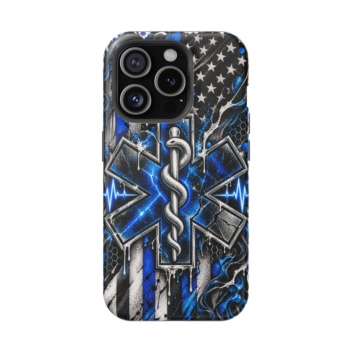 First Responder Strong | Distressed Star of Life EMS Phone Case