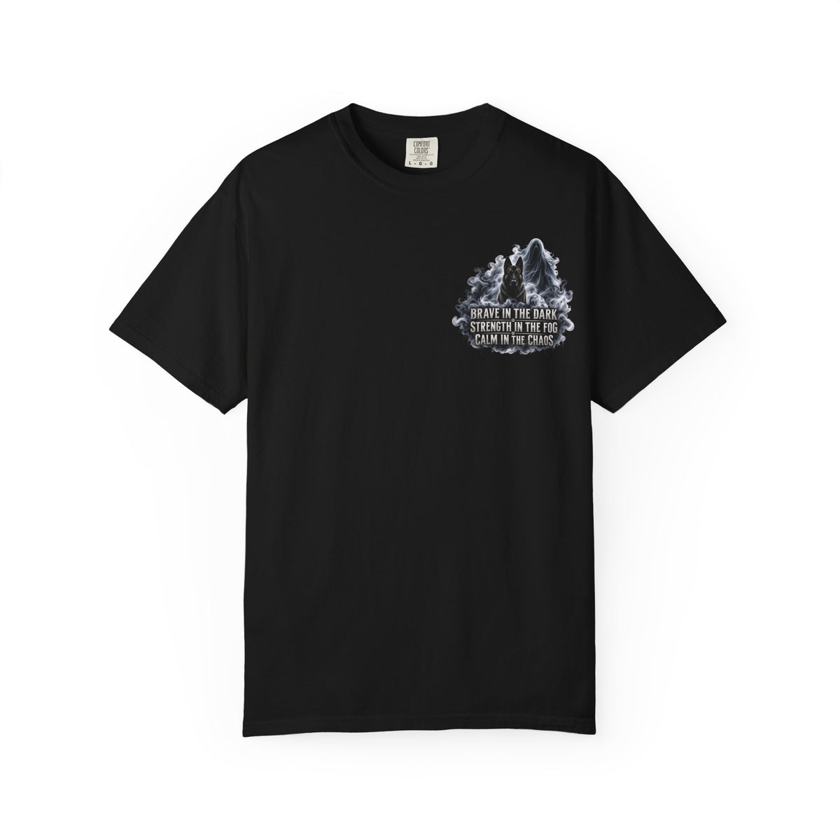 Brave in the Dark K9 Handler T-Shirt | Spooky Working Dog Comfort Colors® Tee