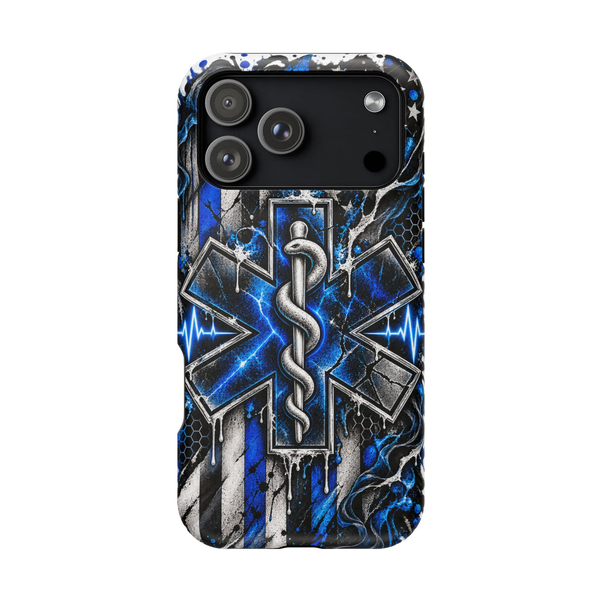 First Responder Strong | Distressed Star of Life EMS Phone Case
