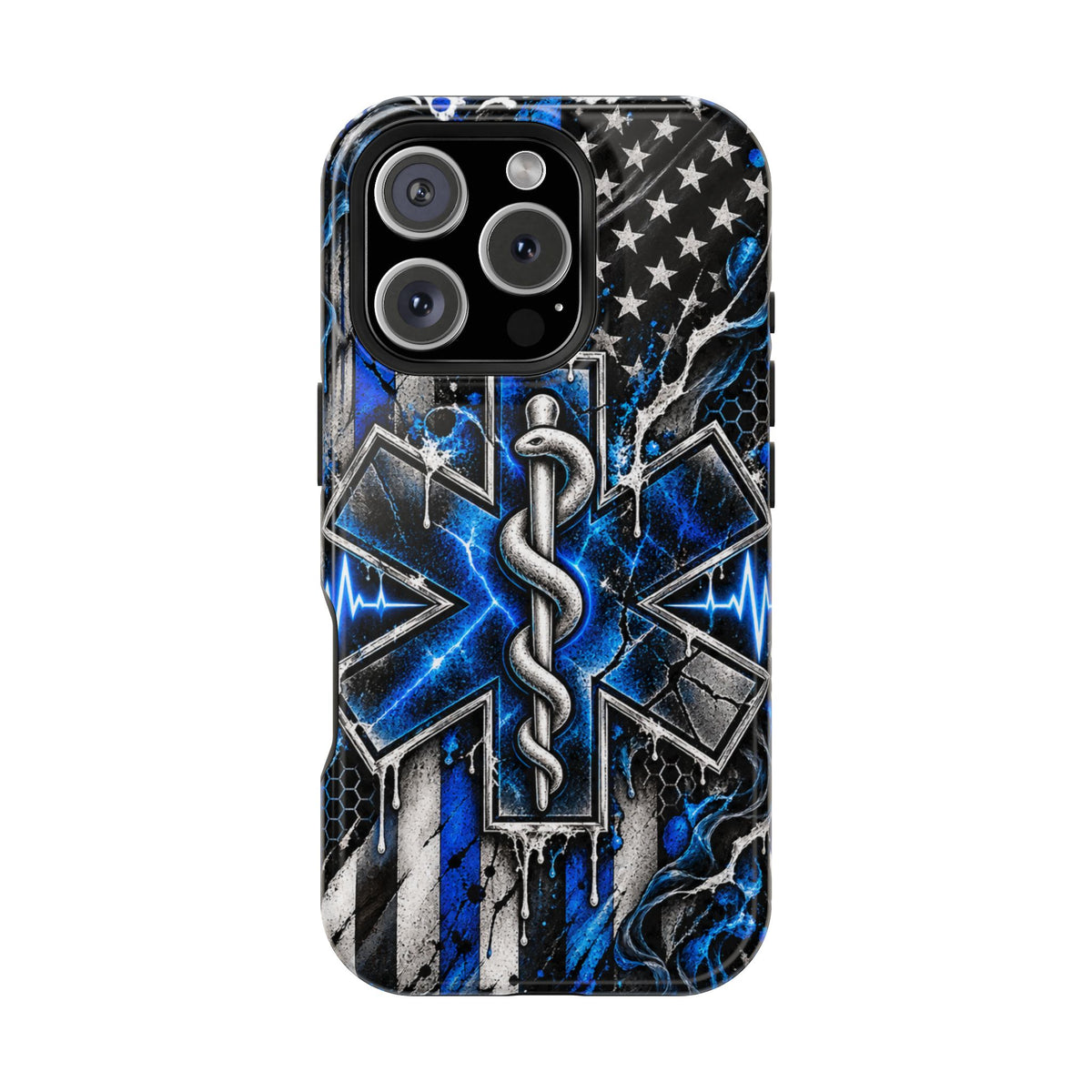 First Responder Strong | Distressed Star of Life EMS Phone Case