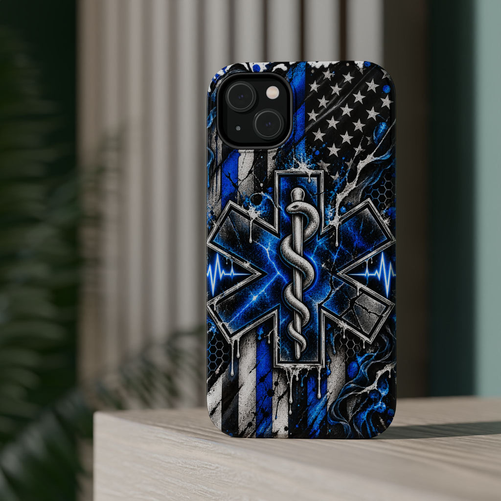 First Responder Strong | Distressed Star of Life EMS Phone Case