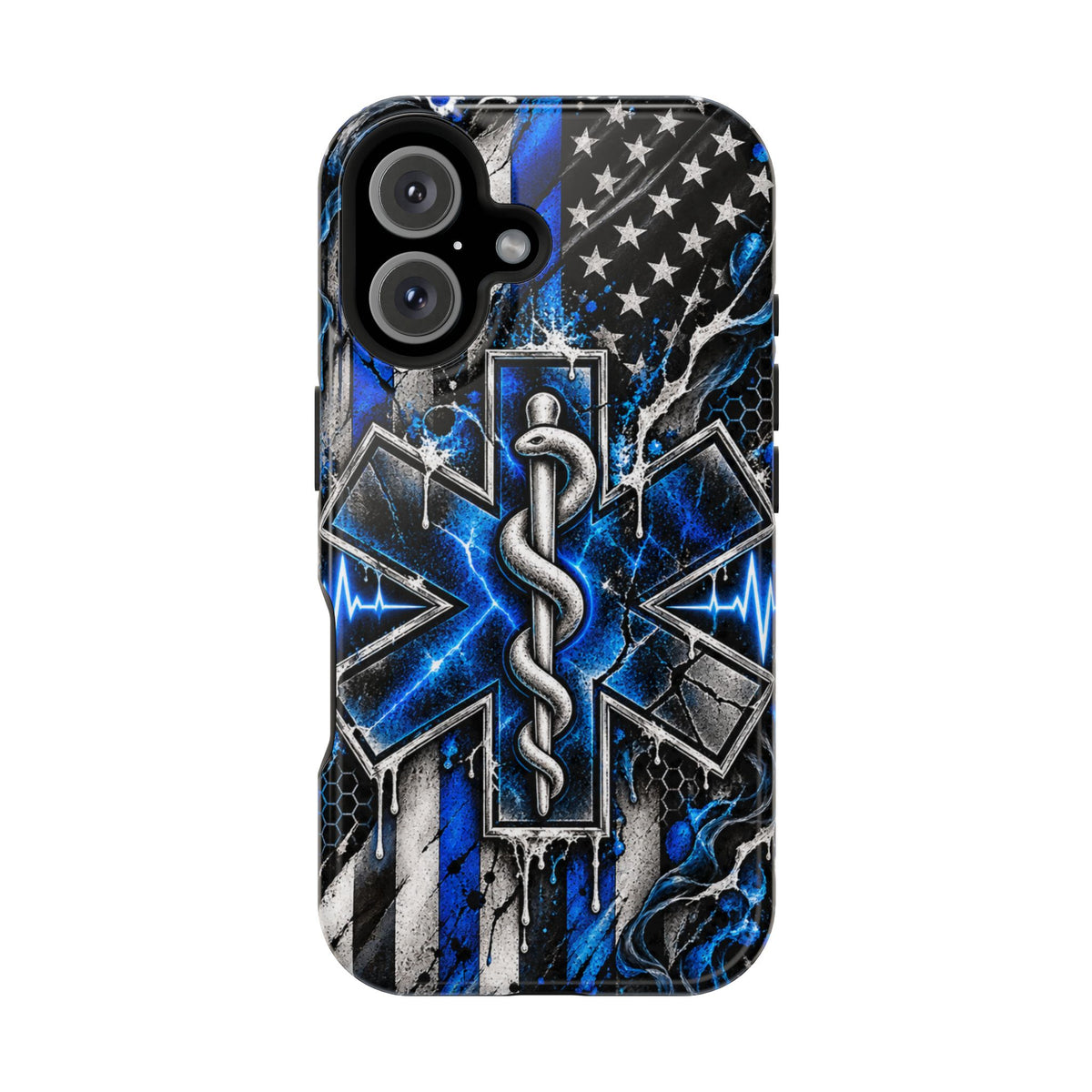 First Responder Strong | Distressed Star of Life EMS Phone Case