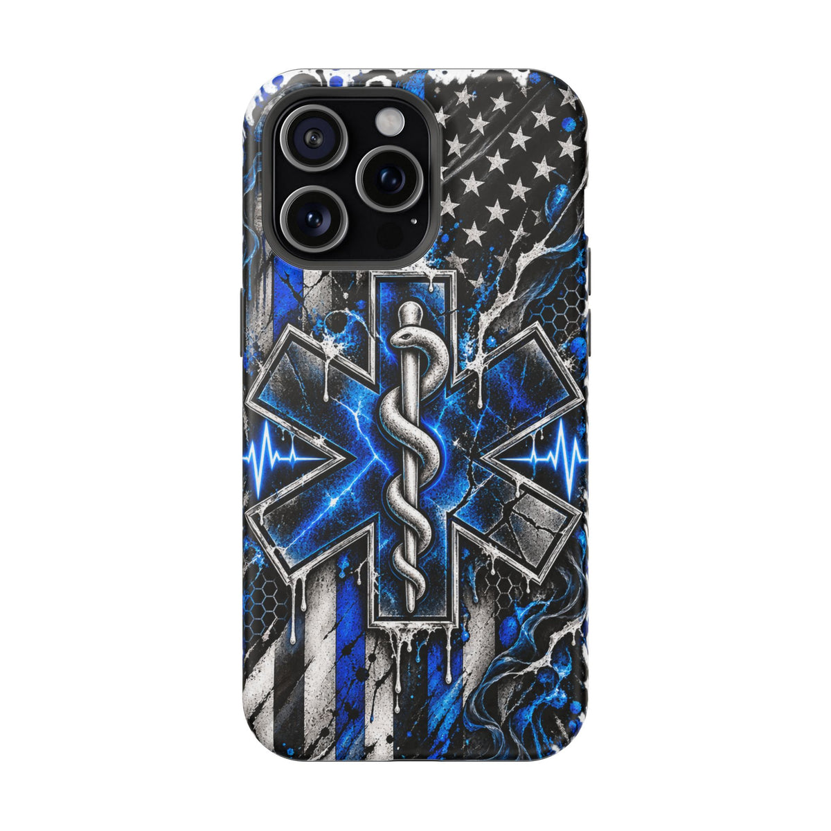 First Responder Strong | Distressed Star of Life EMS Phone Case