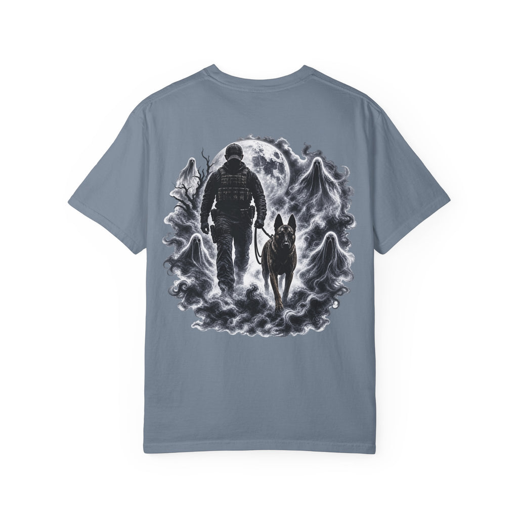 Brave in the Dark K9 Handler T-Shirt | Spooky Working Dog Comfort Colors® Tee