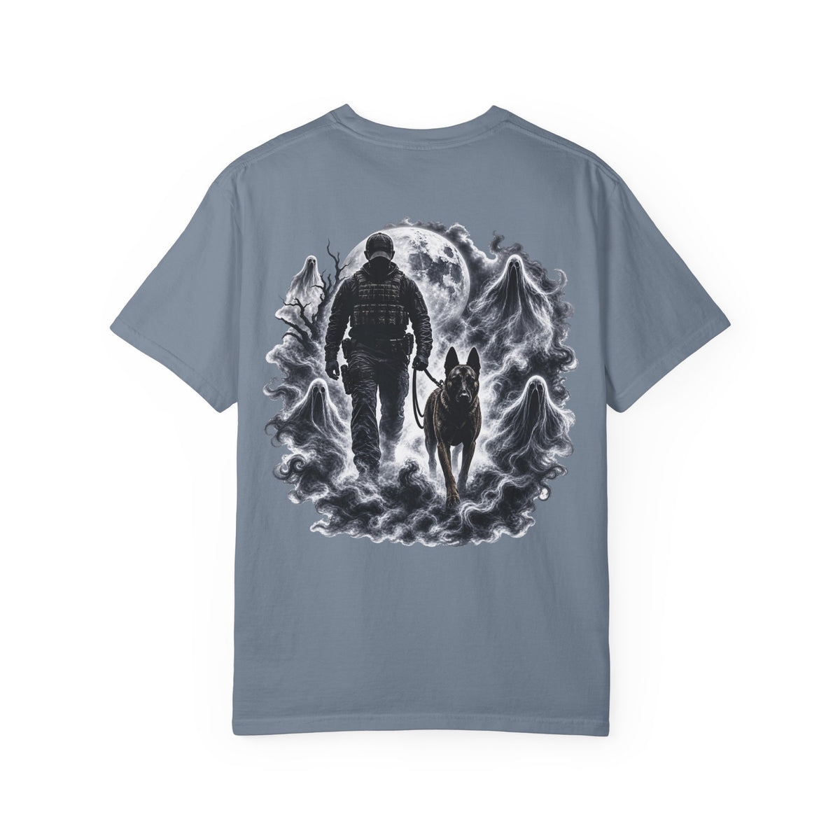 Brave in the Dark K9 Handler T-Shirt | Spooky Working Dog Comfort Colors® Tee