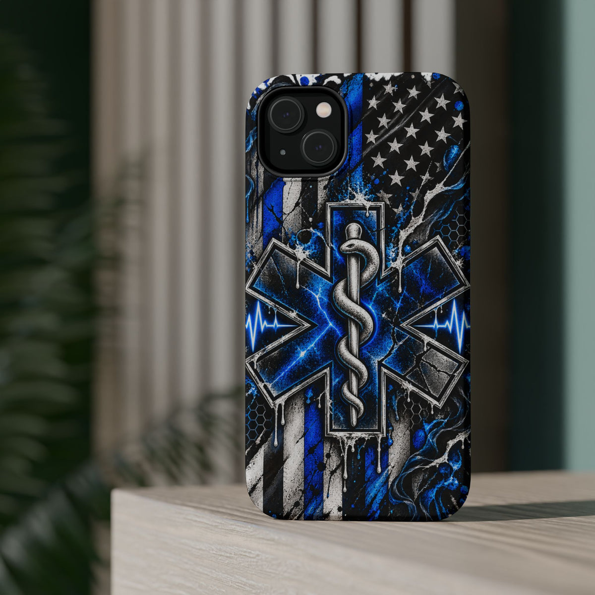 First Responder Strong | Distressed Star of Life EMS Phone Case