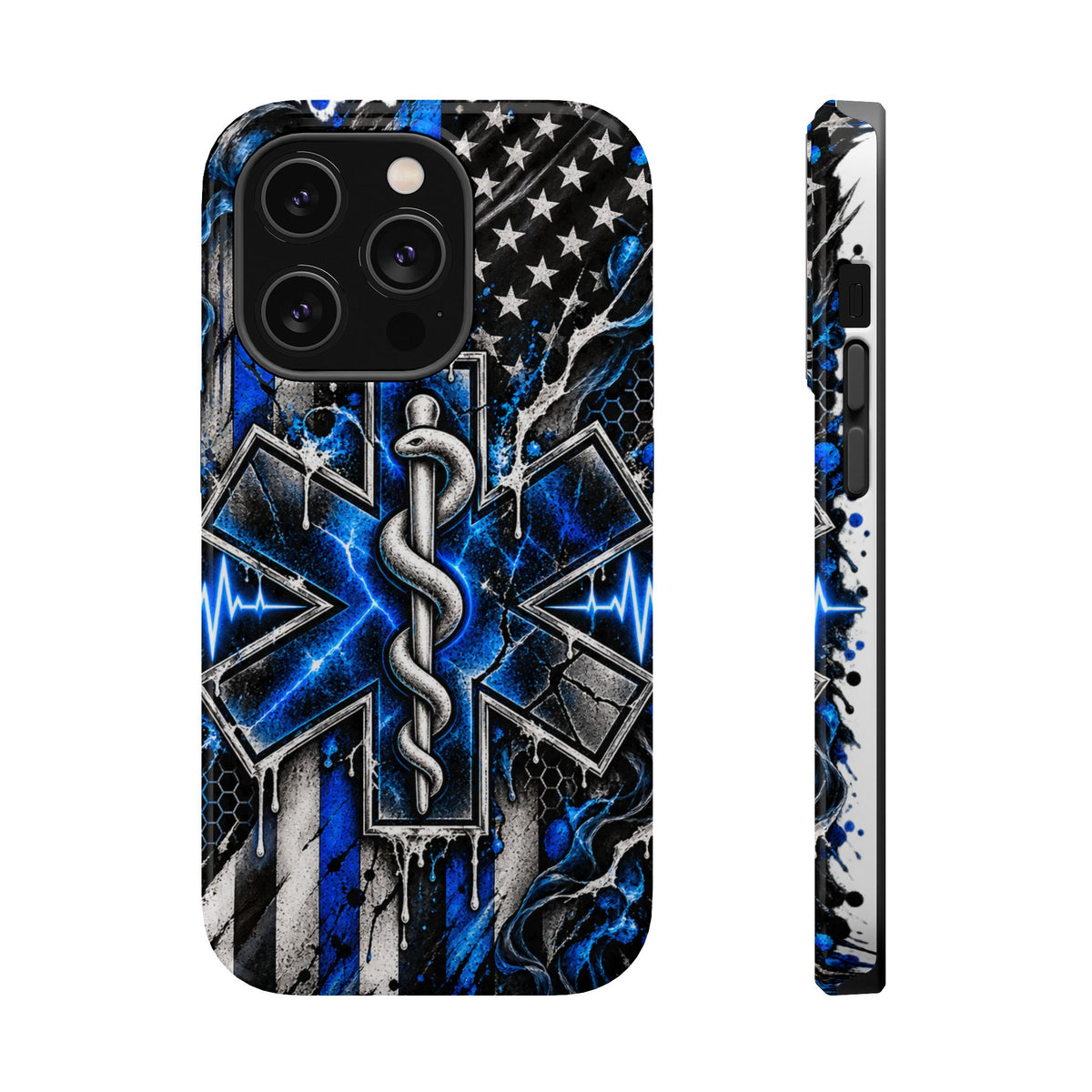 First Responder Strong | Distressed Star of Life EMS Phone Case