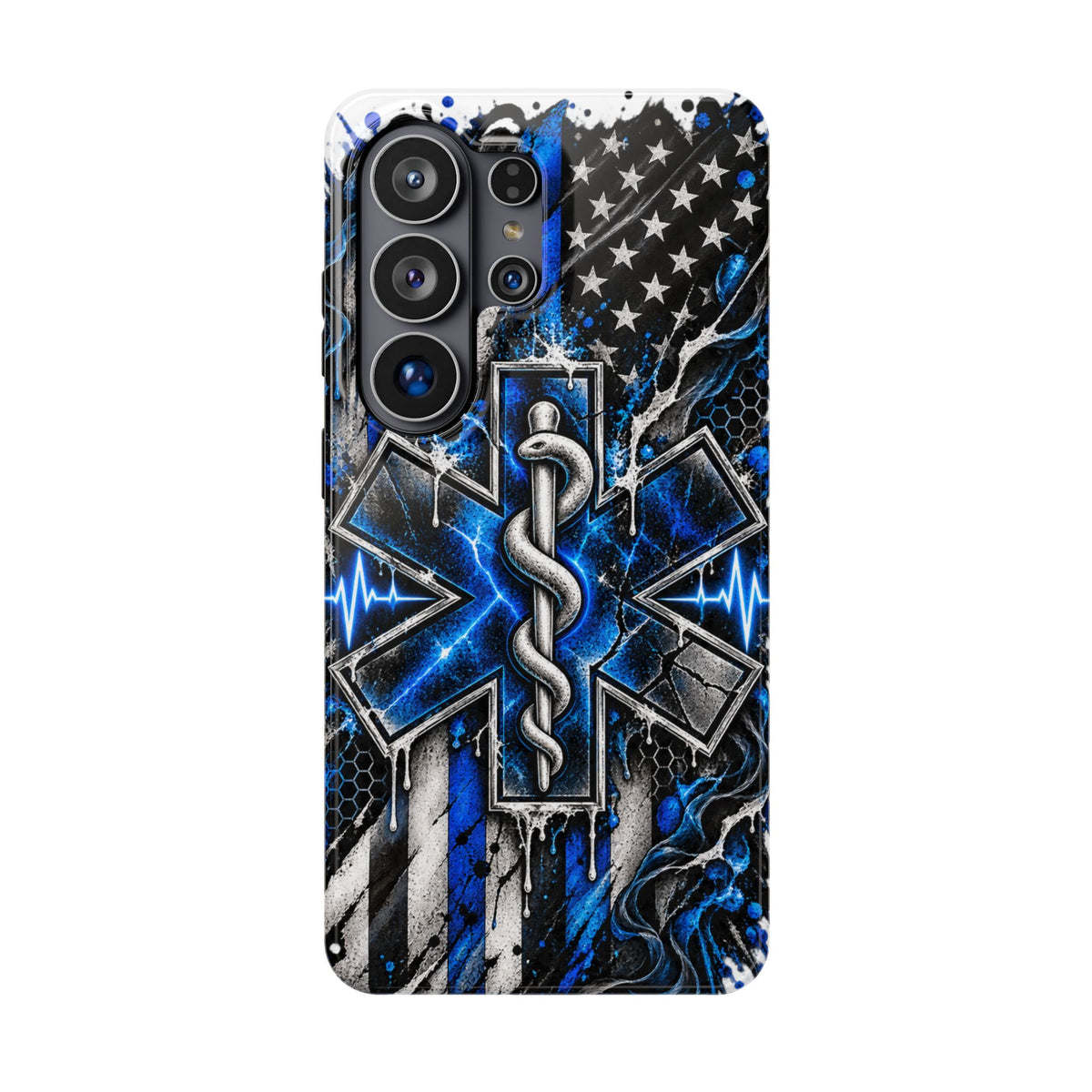 First Responder Strong | Distressed Star of Life EMS Phone Case