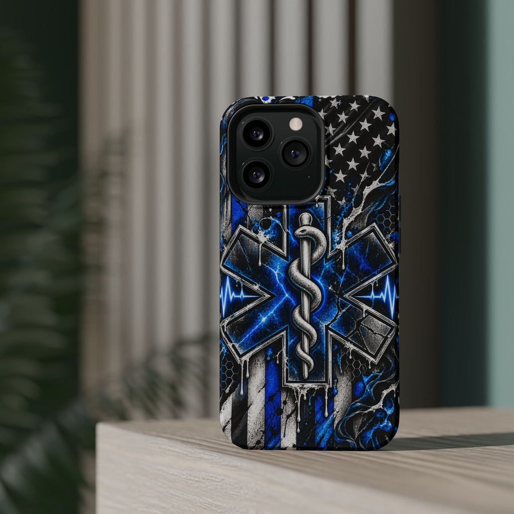 First Responder Strong | Distressed Star of Life EMS Phone Case