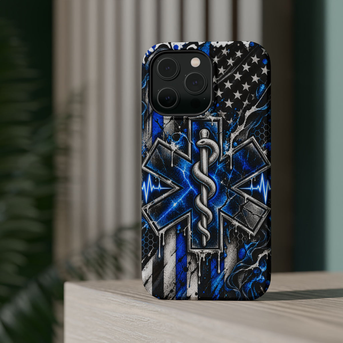 First Responder Strong | Distressed Star of Life EMS Phone Case