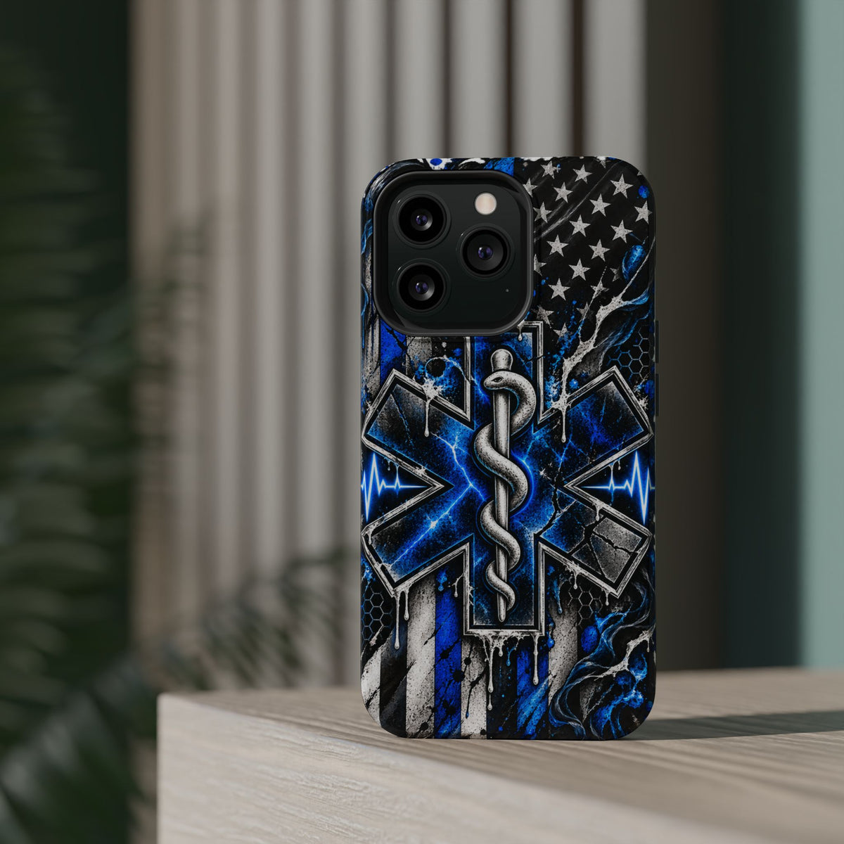 First Responder Strong | Distressed Star of Life EMS Phone Case