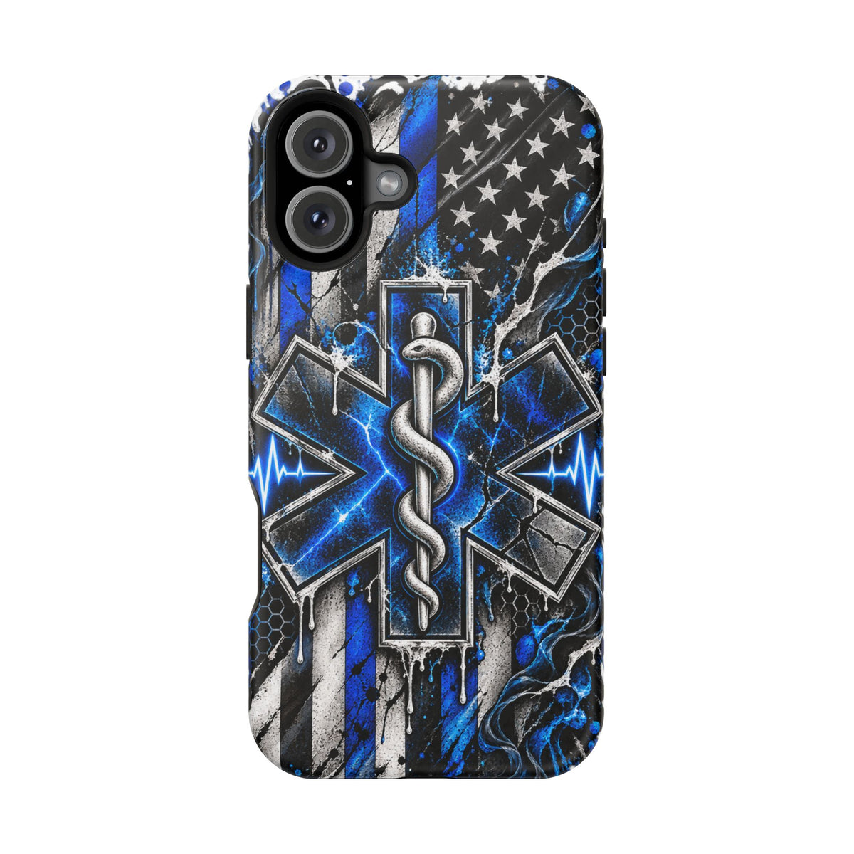 First Responder Strong | Distressed Star of Life EMS Phone Case