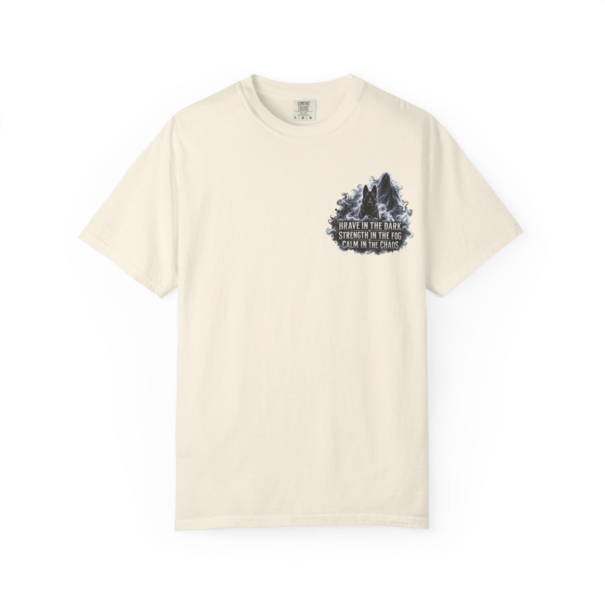 Brave in the Dark K9 Handler T-Shirt | Spooky Working Dog Comfort Colors® Tee