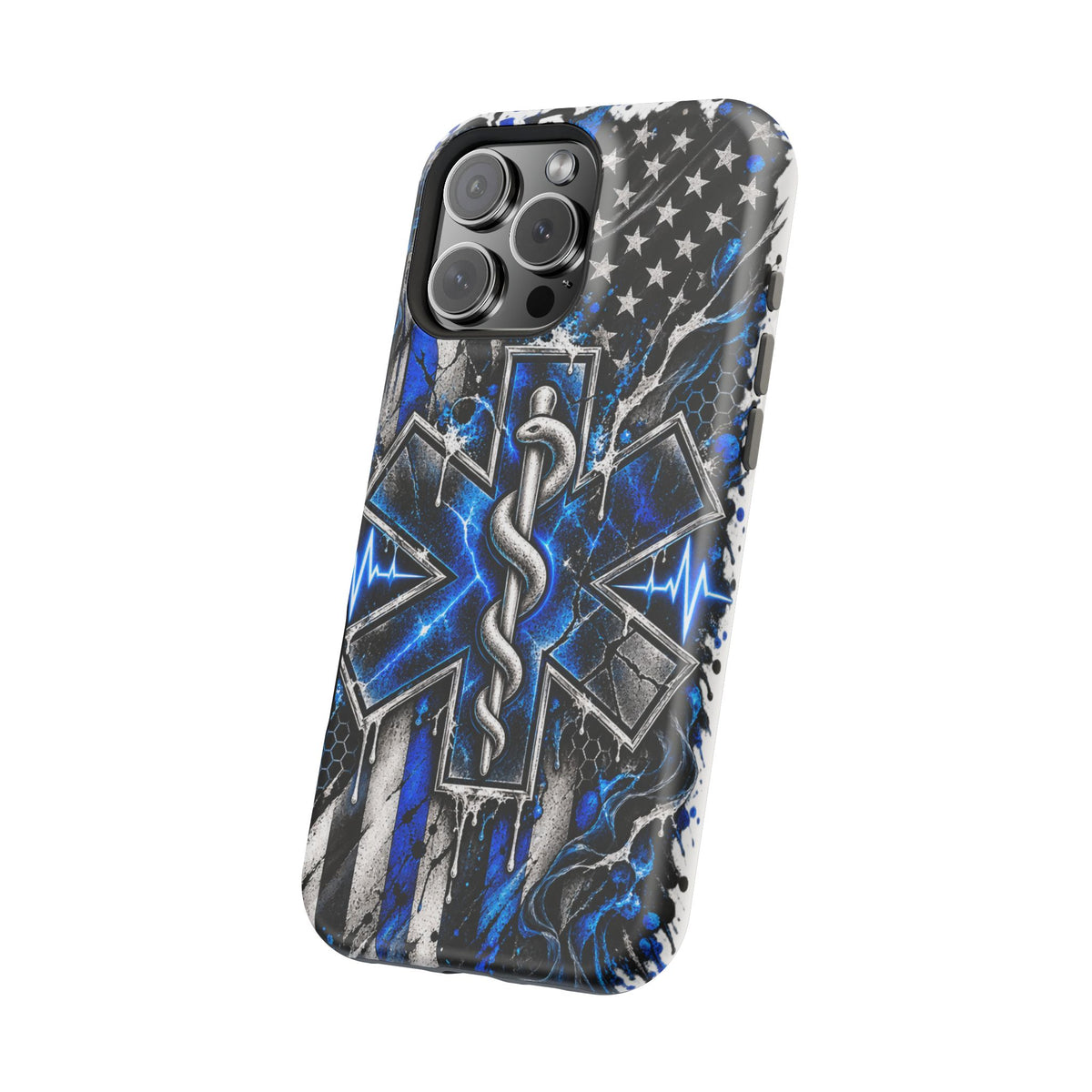 First Responder Strong | Distressed Star of Life EMS Phone Case