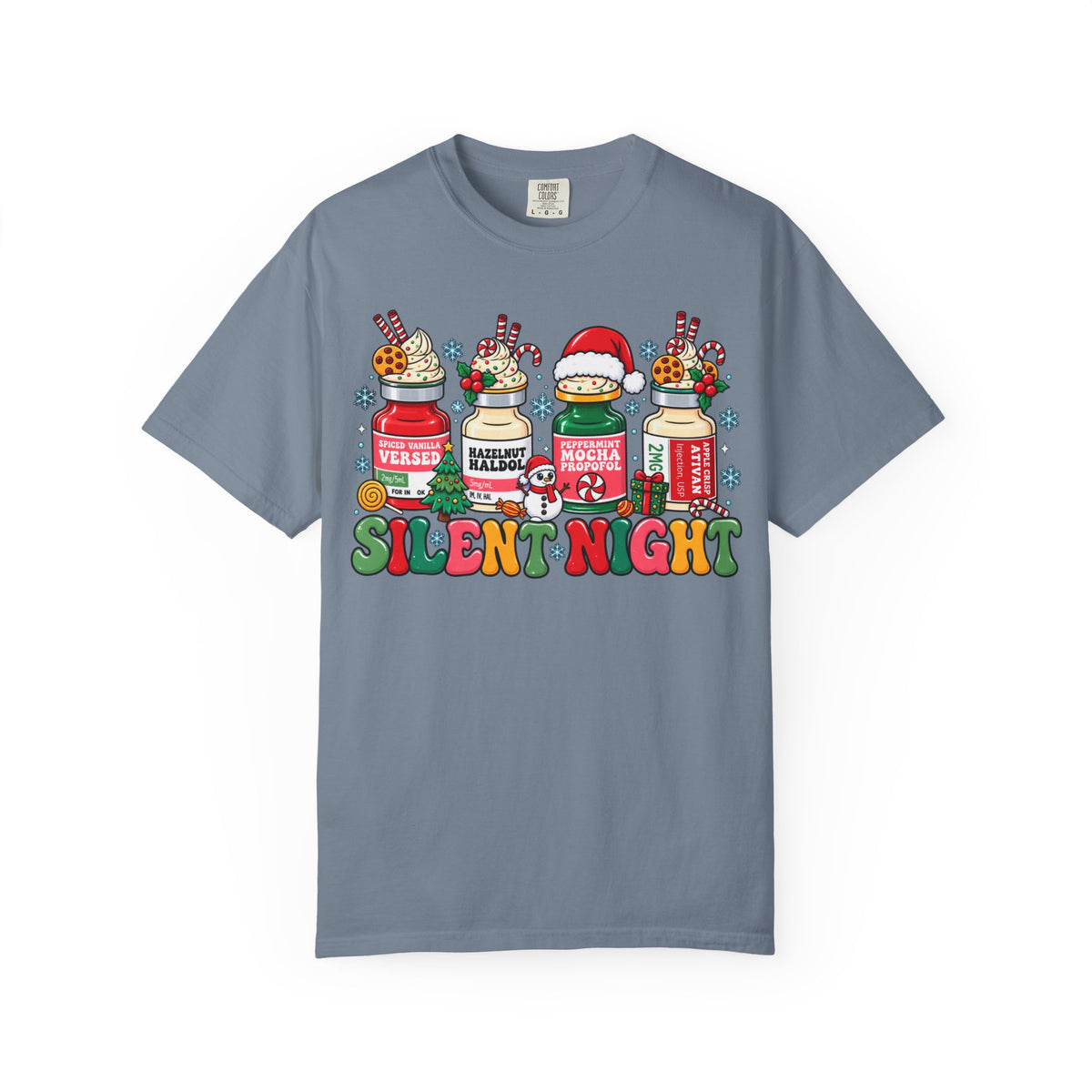 Silent Night | Funny EMS Christmas Comfort Colors® T-Shirt | Medical Humor Holiday Tee