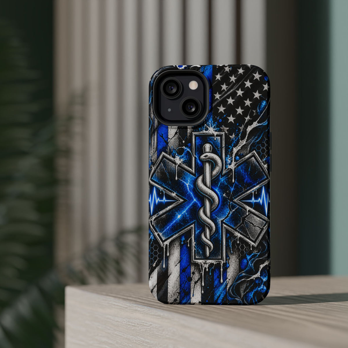First Responder Strong | Distressed Star of Life EMS Phone Case