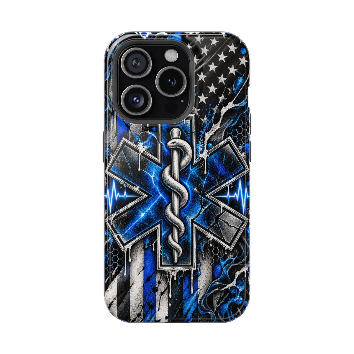 First Responder Strong | Distressed Star of Life EMS Phone Case