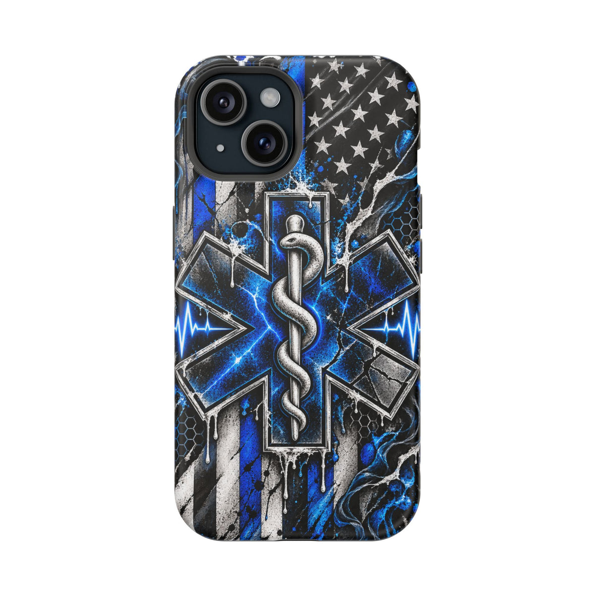 First Responder Strong | Distressed Star of Life EMS Phone Case