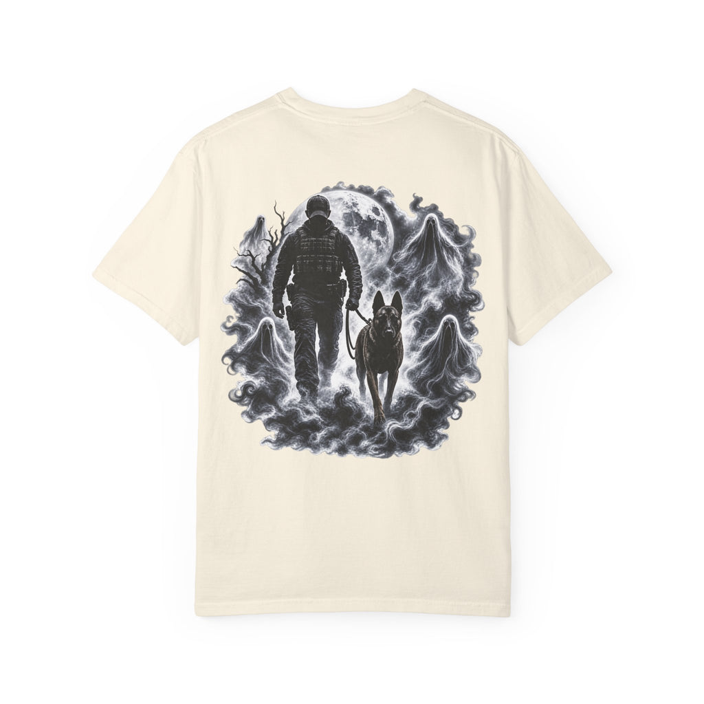 Brave in the Dark K9 Handler T-Shirt | Spooky Working Dog Comfort Colors® Tee