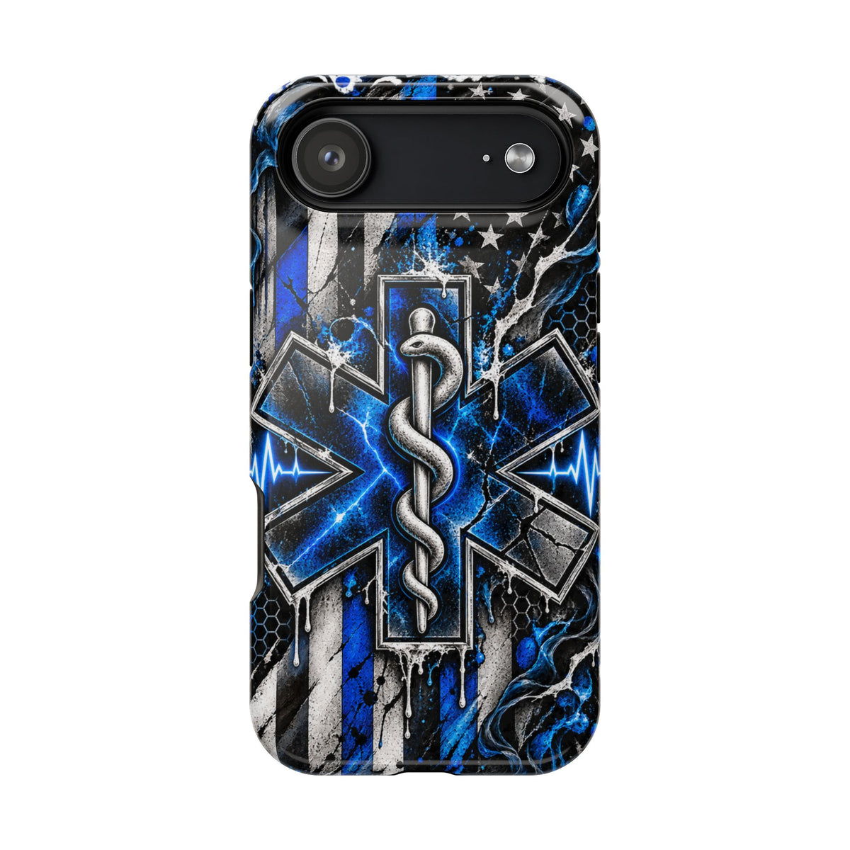 First Responder Strong | Distressed Star of Life EMS Phone Case