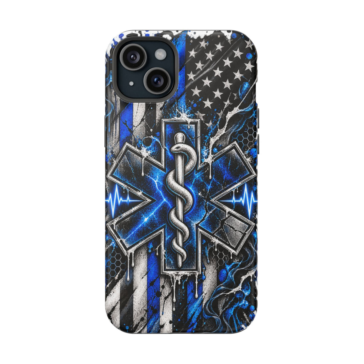 First Responder Strong | Distressed Star of Life EMS Phone Case