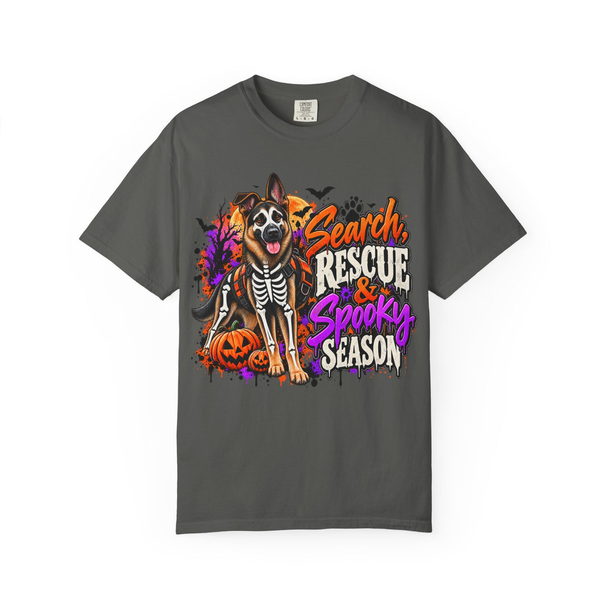 Search, Rescue & Spooky Season | Halloween K9 Graphic Tee