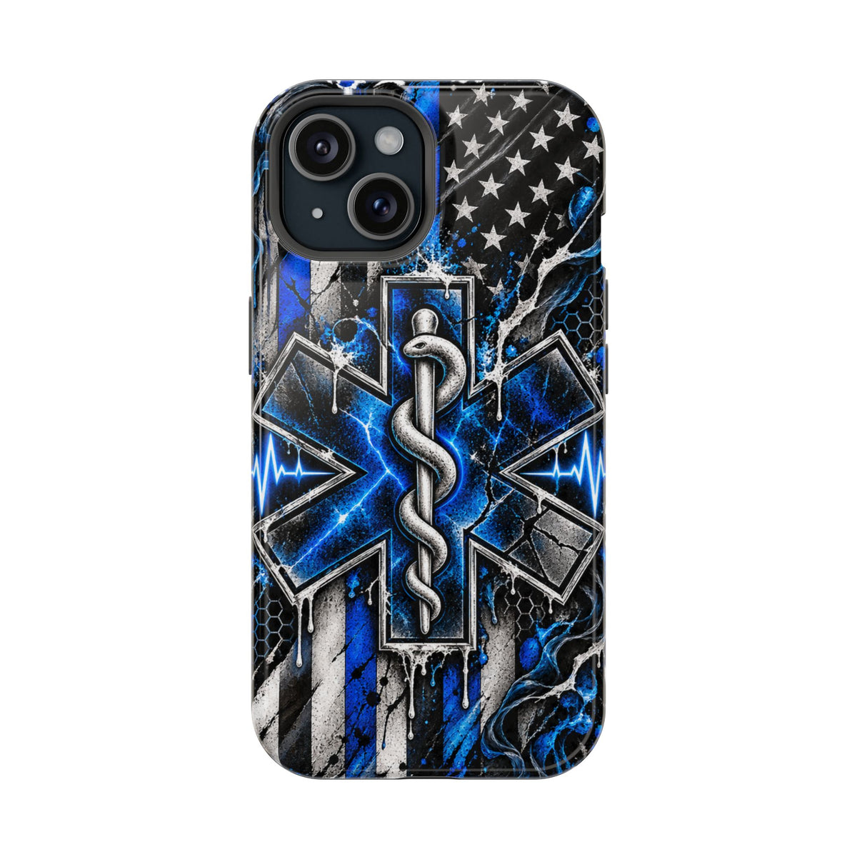 First Responder Strong | Distressed Star of Life EMS Phone Case