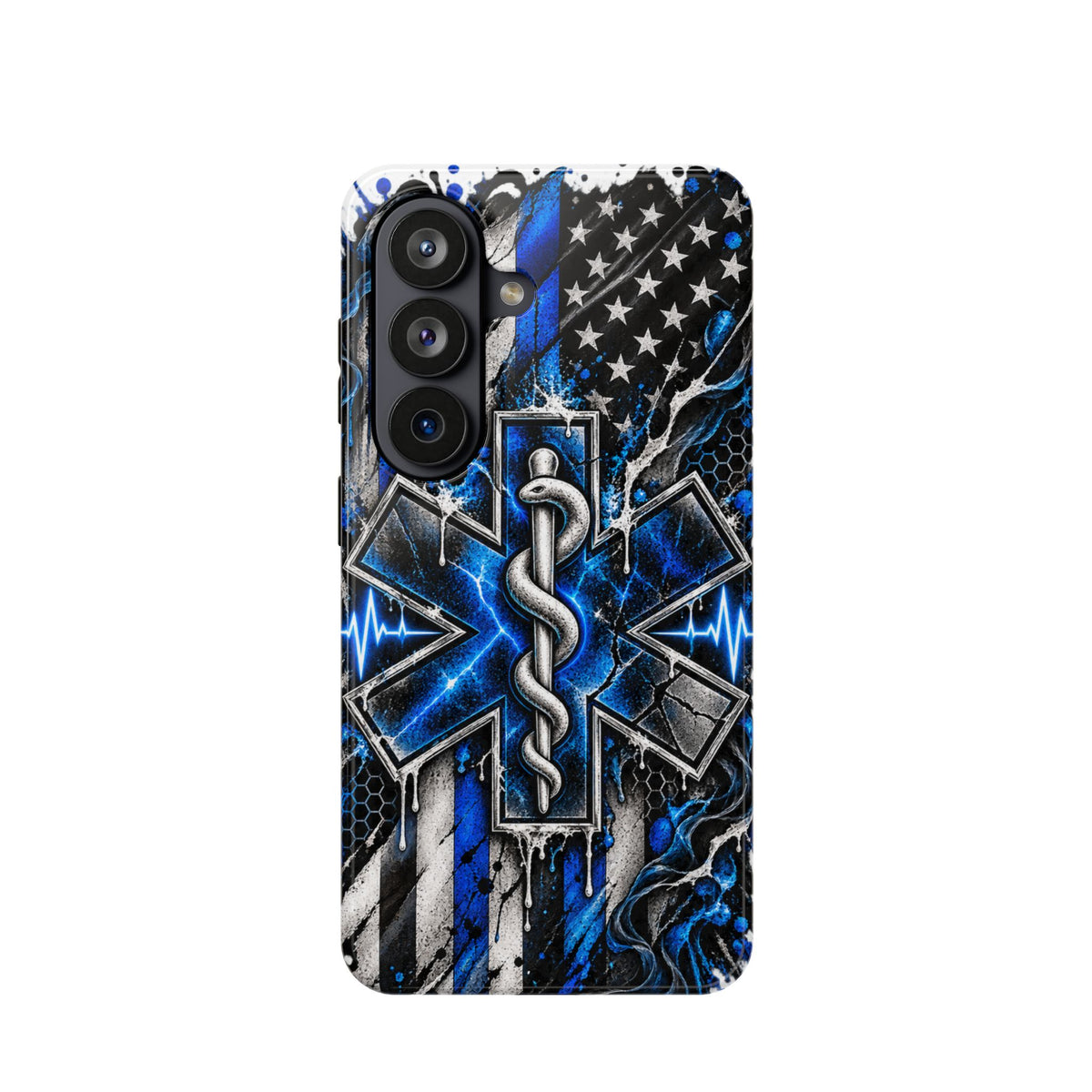First Responder Strong | Distressed Star of Life EMS Phone Case