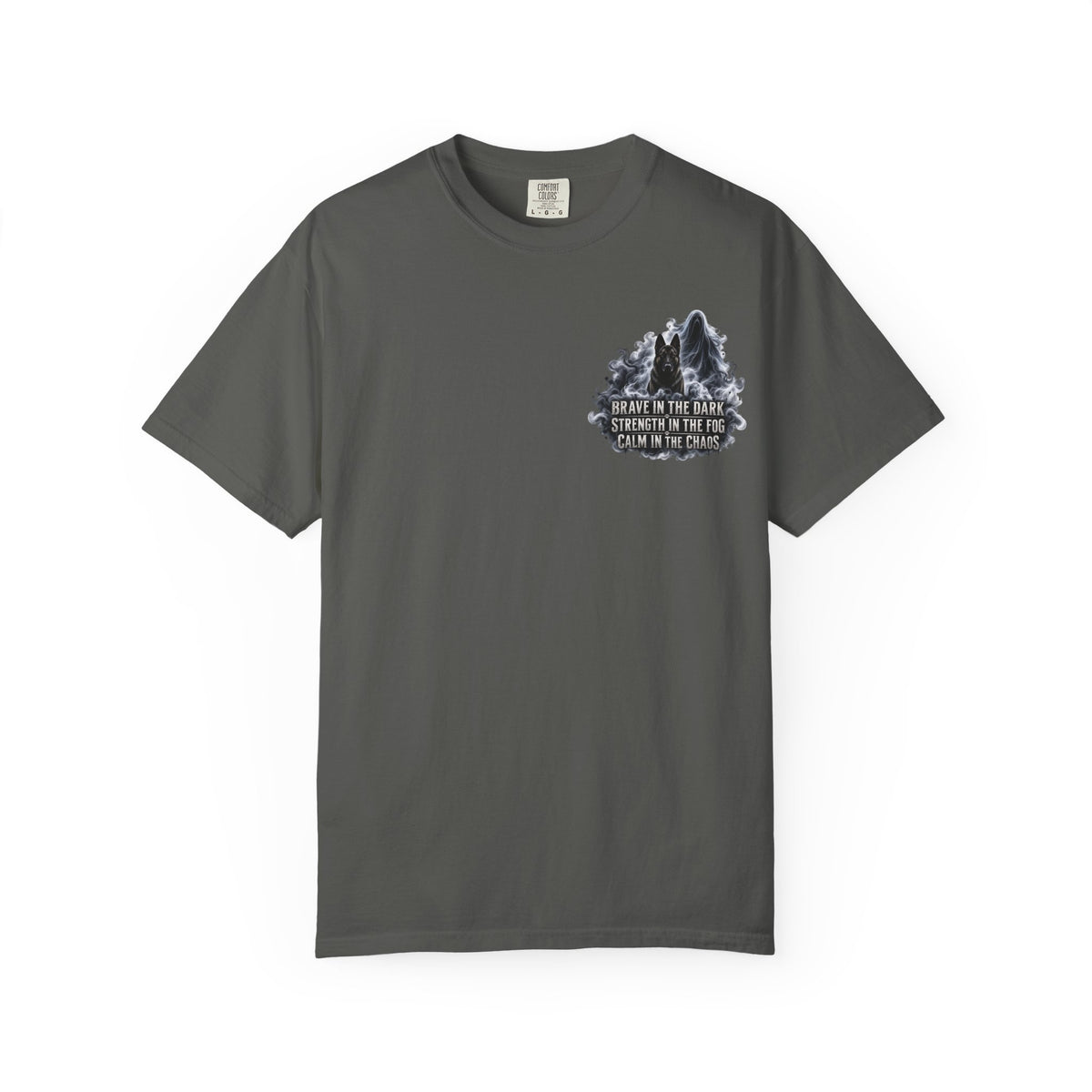 Brave in the Dark K9 Handler T-Shirt | Spooky Working Dog Comfort Colors® Tee